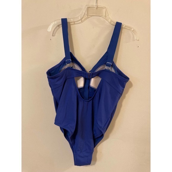 Women’s Xhilarstion swimsuit NWT Blue One Piece‎ size 16W - Picture 6 of 10